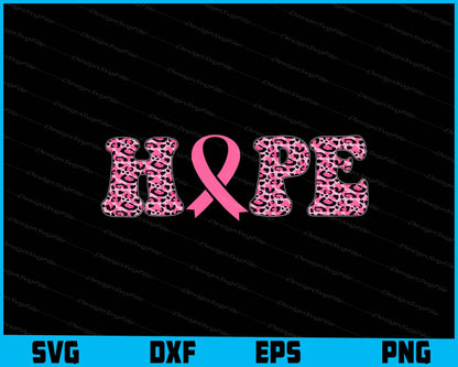 Hope Breast Cancer Awareness Leopard