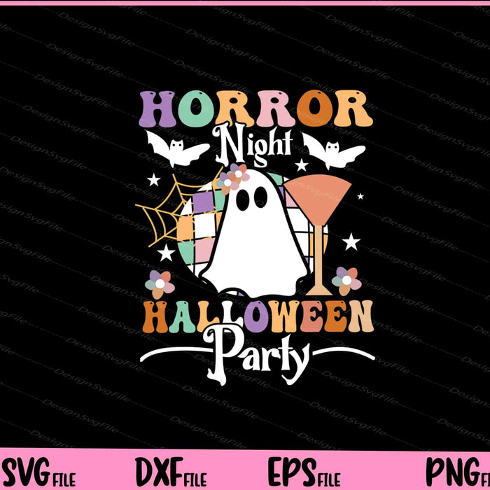 Horror Night Halloween Party Svg Cutting Printable Files  - Premium Cutting Files in SVG, PNG & EPS Formats - Premium SVG Cutting Files for Crafts