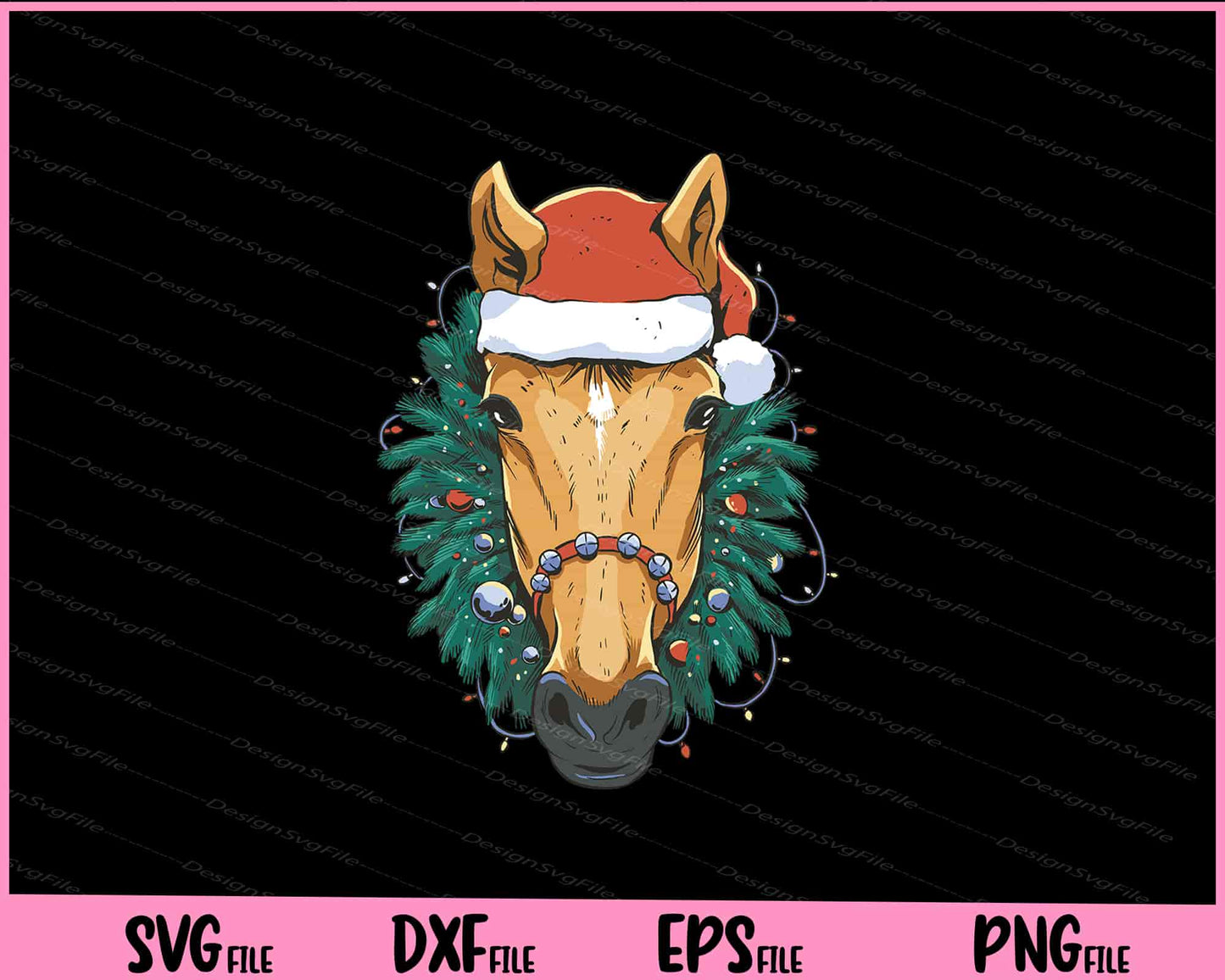 Horse Animal Christmas Svg Cutting Printable Files  - Premium Cutting Files in SVG, PNG & EPS Formats - Premium SVG Cutting Files for Crafts