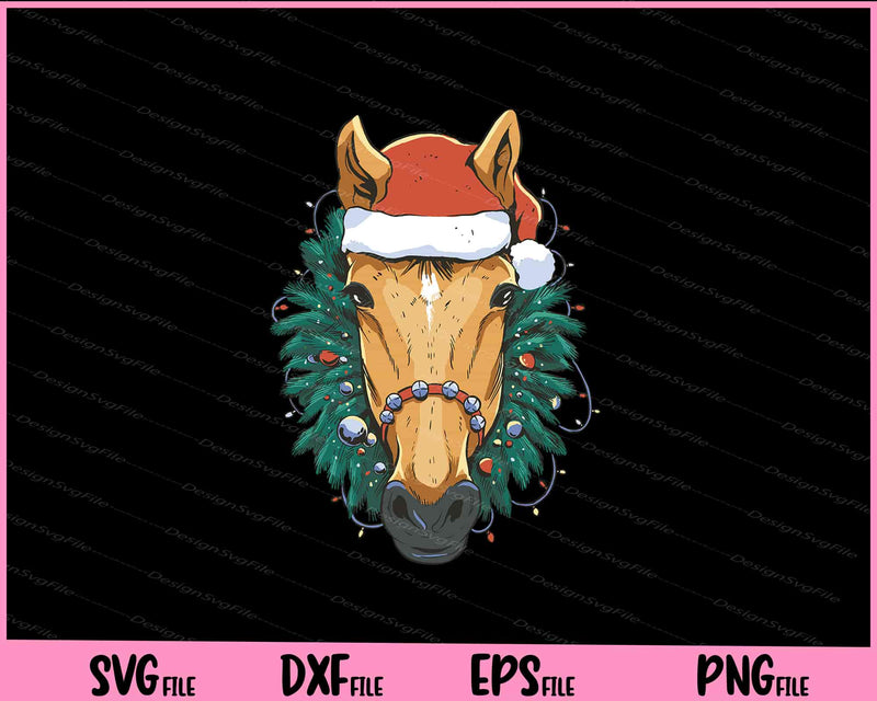 Horse Animal Christmas Svg Cutting Printable Files  - Premium Cutting Files in SVG, PNG & EPS Formats - Premium SVG Cutting Files for Crafts