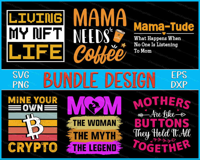 Collection of humorous and themed text designs with various fonts and colors on a black background.