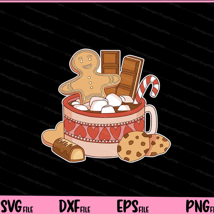 Hot Chocolate Drink Christmas Svg Cutting Printable Files  - Premium Cutting Files in SVG, PNG & EPS Formats - Premium SVG Cutting Files for Crafts