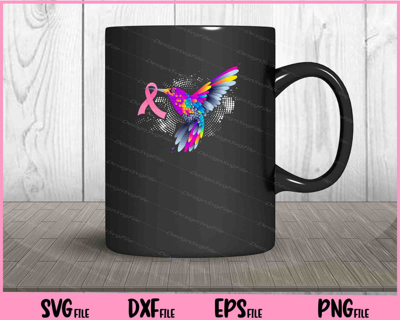 Hummingbird Breast Cancer Awareness Svg Cutting Printable Files  - Premium Cutting Files in SVG, PNG & EPS Formats - Premium SVG Cutting Files for Crafts