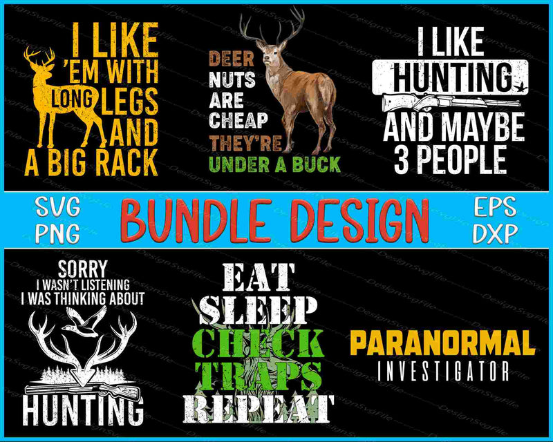 Hunting Bundle SVG, Deer Hunting PNG
