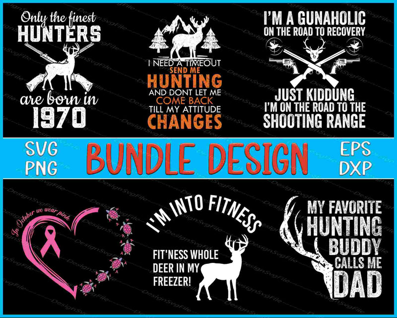 Hunting Bundle SVG, October PNG