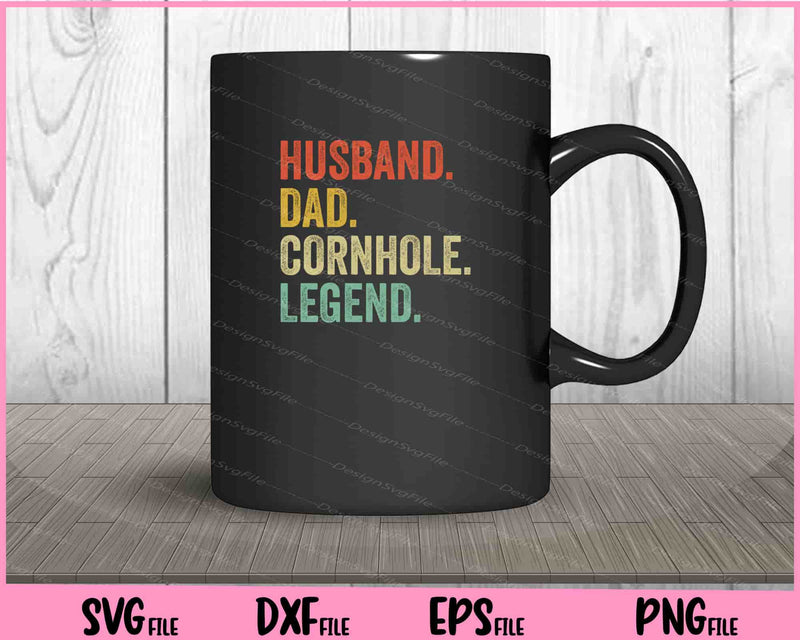 Husband Dad Legend Cornhole Vintage mug