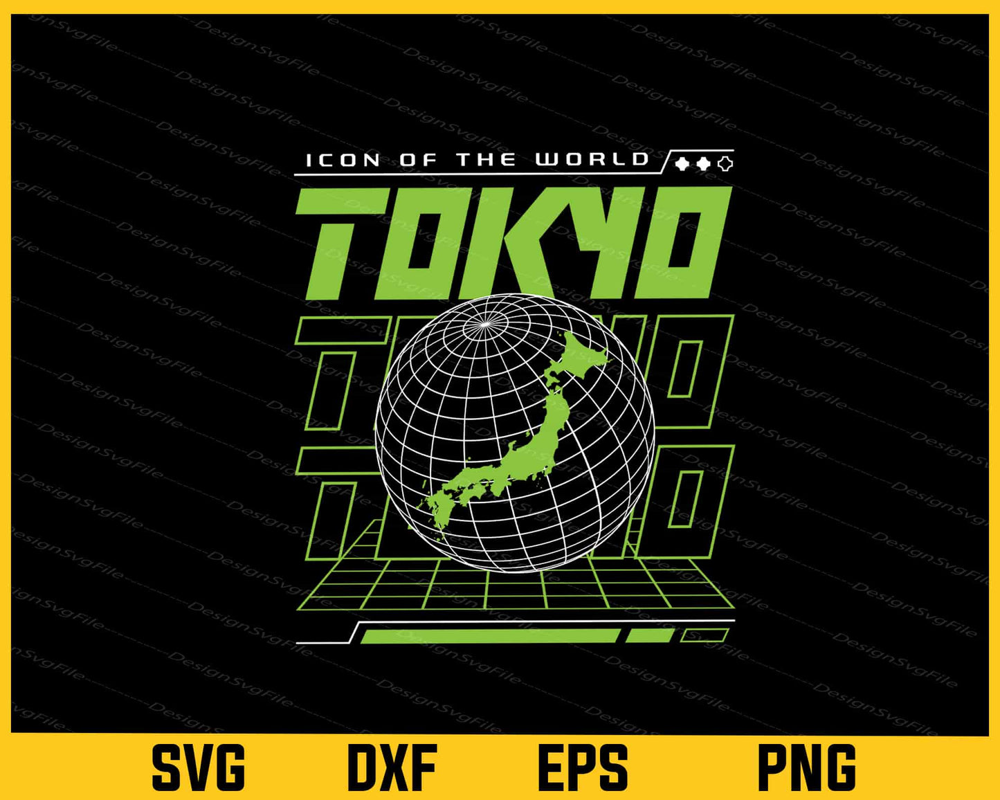 I Con Og The World Tokyo Svg Cutting Printable File  - Premium Cutting Files in SVG, PNG & EPS Formats - Premium SVG Cutting Files for Crafts