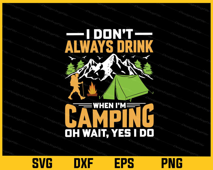 Camping Bundle SVG Drinker PNG