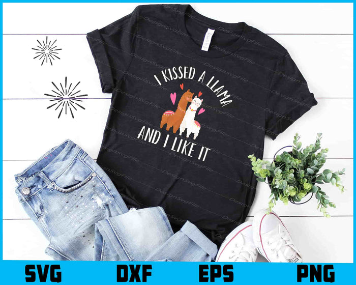 I Kissed A Llama And I Like It SVG, Animals PNG