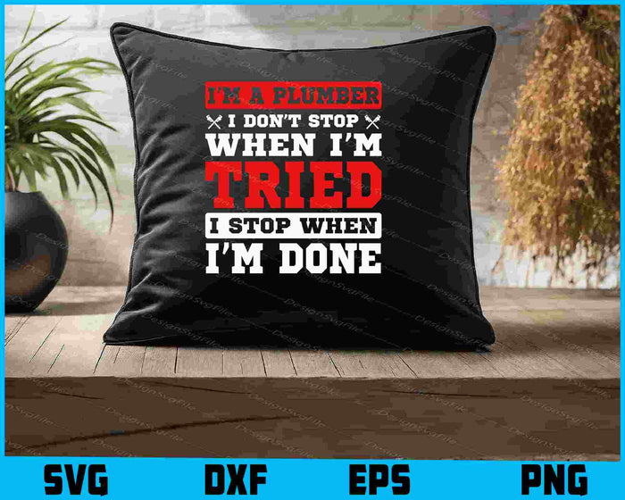 Collection of plumber-themed designs with text and graphics on a black background.