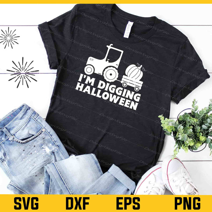 I’m Digging Halloween Pumpkin Truck Svg Cutting Printable File  - Premium Cutting Files in SVG, PNG & EPS Formats - Premium SVG Cutting Files for Crafts