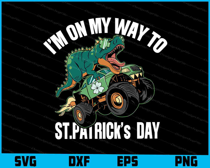 St. Patrick's Day-themed bundle design with graphics and text on a black background.