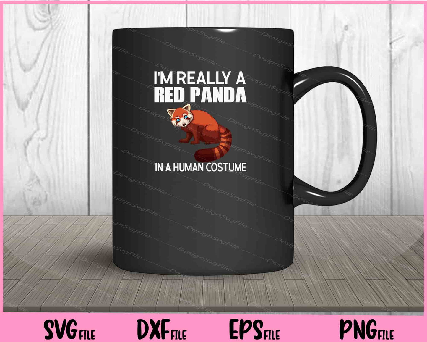 I'm Really A Red Panda In A Halloween Svg Cutting Printable Files  - Premium Cutting Files in SVG, PNG & EPS Formats - Premium SVG Cutting Files for Crafts