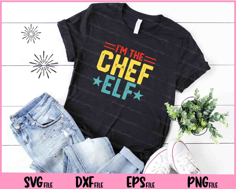 I’m The Chef Elf vintage  t shirt