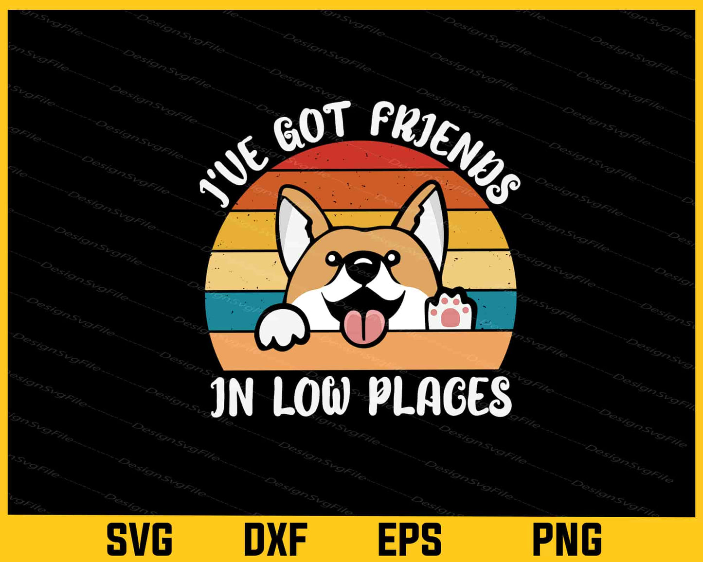 I've Got Friends In Low Places Svg Cutting Printable File  - Premium Cutting Files in SVG, PNG & EPS Formats - Premium SVG Cutting Files for Crafts