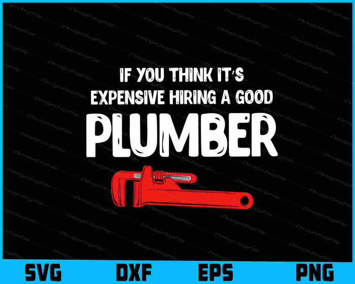 Collection of plumber-themed designs with text and graphics on a black background.