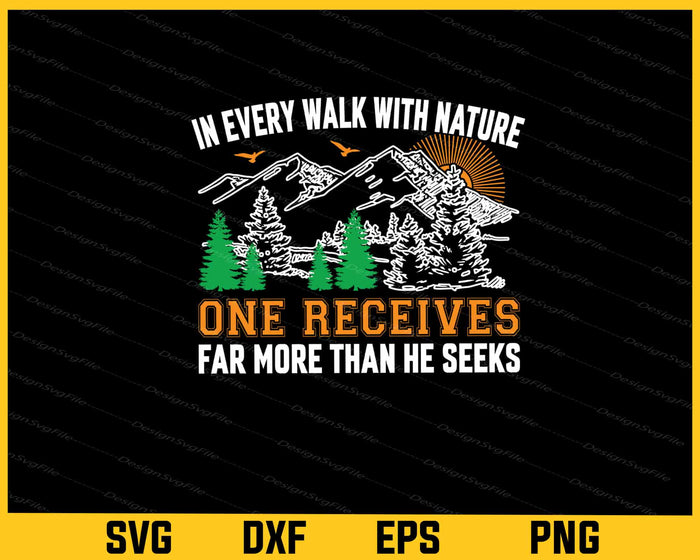 Hiking Bundle SVG Mountains PNG