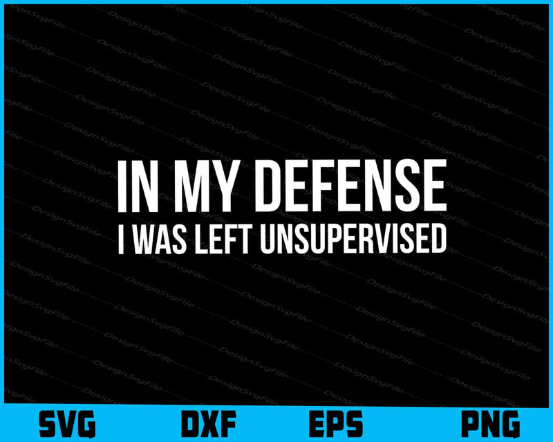 In My Defense I Was Left Unsupervised SVG