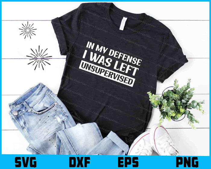 In My Defense I Was Left Unsupervised SVG