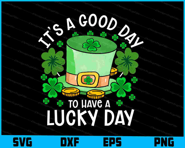 Collection of St. Patrick's Day-themed designs with text and graphics on a black background.
