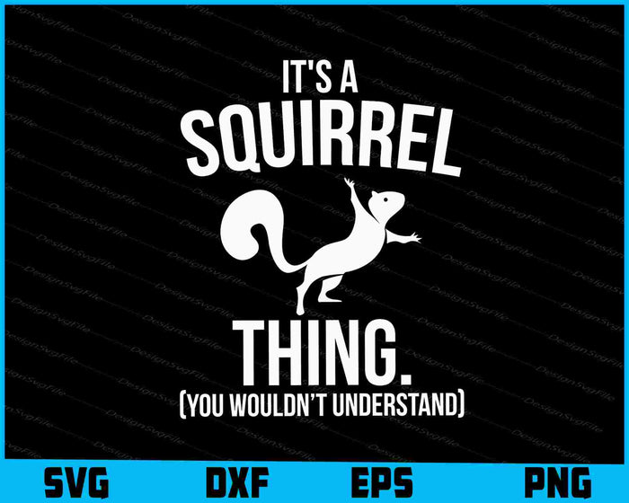 Collection of squirrel-themed designs with text and graphics on a black background.