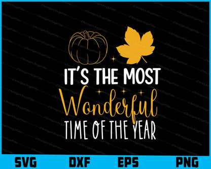 It's The Most Wonderful Time Of The Year Svg Cutting Printable File  - Premium Cutting Files in SVG, PNG & EPS Formats - Premium SVG Cutting Files for Crafts