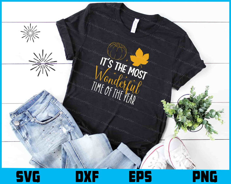 It's The Most Wonderful Time Of The Year Svg Cutting Printable File  - Premium Cutting Files in SVG, PNG & EPS Formats - Premium SVG Cutting Files for Crafts