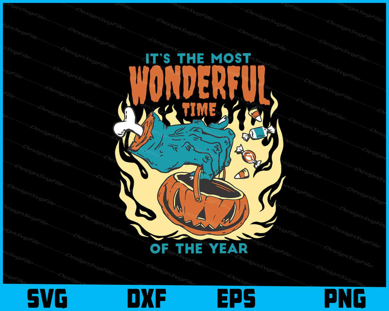 It’s The Most Wonderful Time Of The Year Halloween SVG PNG Printable File  - Premium Cutting Files in SVG, PNG & EPS Formats - Premium SVG Cutting Files for Crafts