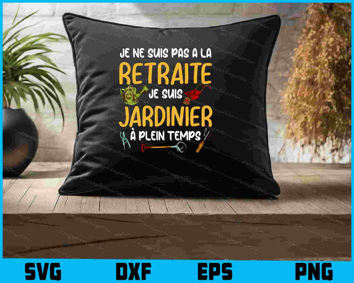 Jardinage Cadeau Hommes Jardinier Retraite SVG