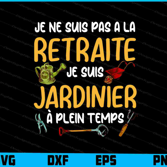 Jardinage Cadeau Hommes Jardinier Retraite SVG