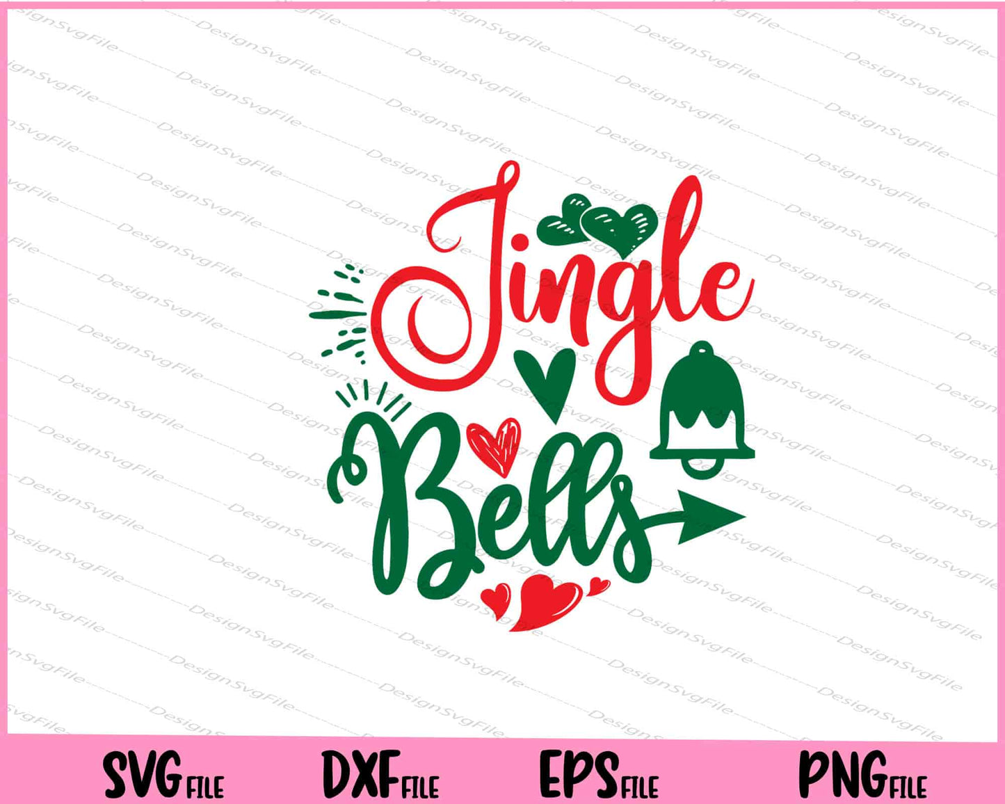 Jingle Bells Christmas Svg Cutting Printable Files  - Premium Cutting Files in SVG, PNG & EPS Formats - Premium SVG Cutting Files for Crafts