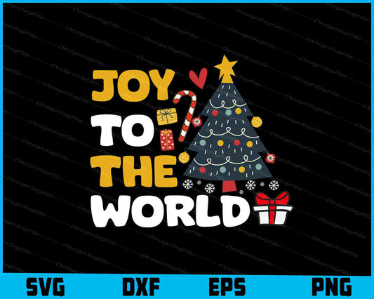 Joy To The World Christmas Svg png Design Printable File  - Premium Cutting Files in SVG, PNG & EPS Formats - Premium SVG Cutting Files for Crafts