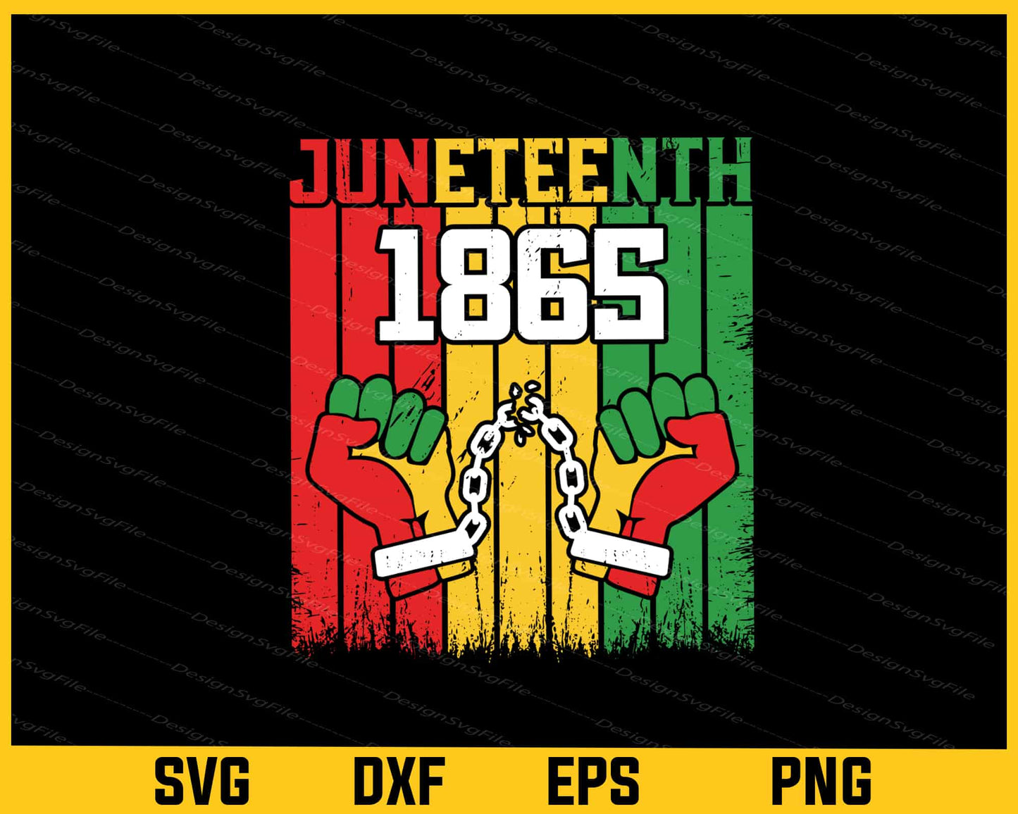 Juneteenth 1865 Black History Svg Cutting Printable File  - Premium Cutting Files in SVG, PNG & EPS Formats - Premium SVG Cutting Files for Crafts