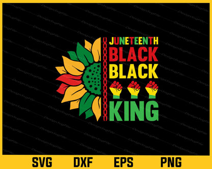 Juneteenth Black King Sunflower Svg Cutting Printable File  - Premium Cutting Files in SVG, PNG & EPS Formats - Premium SVG Cutting Files for Crafts