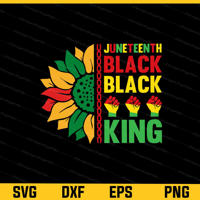 Juneteenth Black King Sunflower Svg Cutting Printable File  - Premium Cutting Files in SVG, PNG & EPS Formats - Premium SVG Cutting Files for Crafts