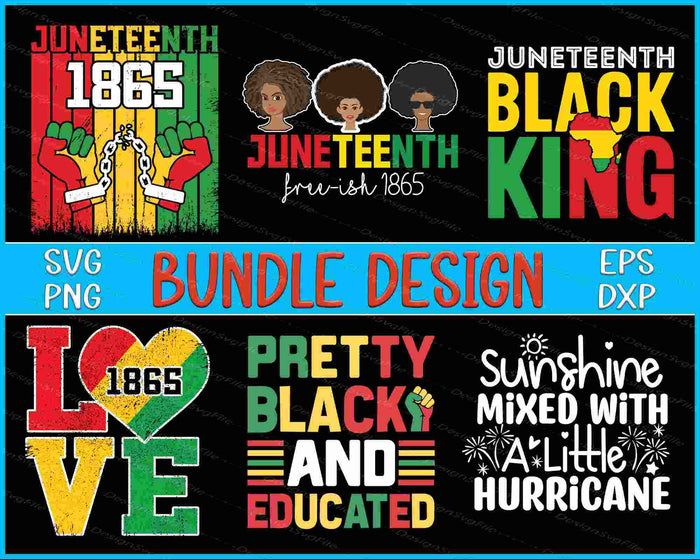 Juneteenth Bundle SVG Black History PNG