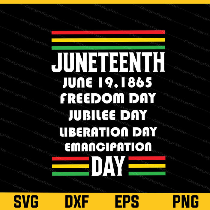 Juneteenth Freedom Day Jubilee Day Black Svg Cutting Printable File  - Premium Cutting Files in SVG, PNG & EPS Formats - Premium SVG Cutting Files for Crafts
