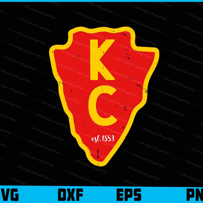 KC Red Kansas City Est 1853 SVG