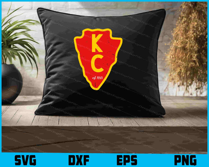 KC Red Kansas City Est 1853 SVG