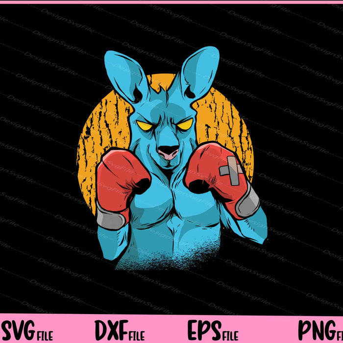 Kangaroo Boxer Funny Svg Cutting Printable Files  - Premium Cutting Files in SVG, PNG & EPS Formats - Premium SVG Cutting Files for Crafts