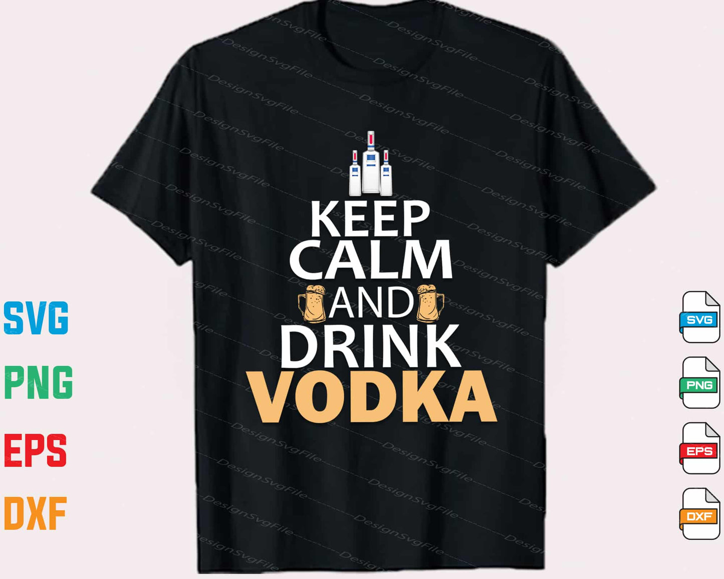 Keep Calm And Drink Vodka Svg Cutting Printable File  - Premium Cutting Files in SVG, PNG & EPS Formats - Premium SVG Cutting Files for Crafts