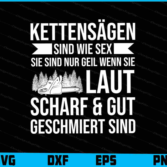 Kettensägen Sind Wie Sex Sie Sind Nur Geil Wenn