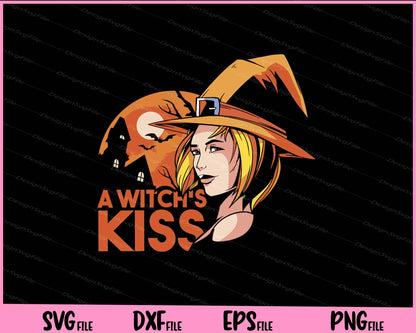 Kiss Halloween Witch Svg Cutting Printable Files  - Premium Cutting Files in SVG, PNG & EPS Formats - Premium SVG Cutting Files for Crafts