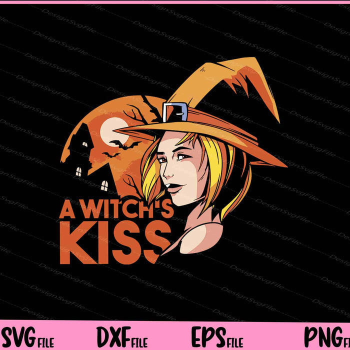 Kiss Halloween Witch Svg Cutting Printable Files  - Premium Cutting Files in SVG, PNG & EPS Formats - Premium SVG Cutting Files for Crafts