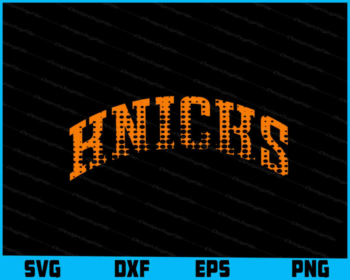 Knicks Name Basketball SVG