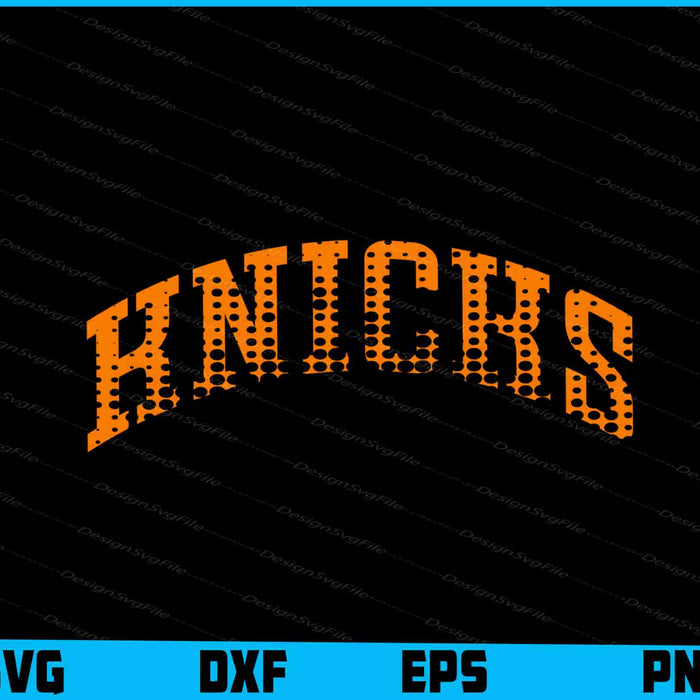 Knicks Name Basketball SVG