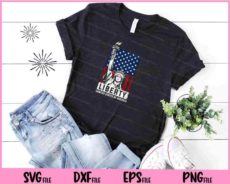 LIBERTY. United states of America 4th of July t shirt