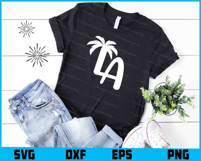 La Palm Tree SVG, Los Angeles Shirt