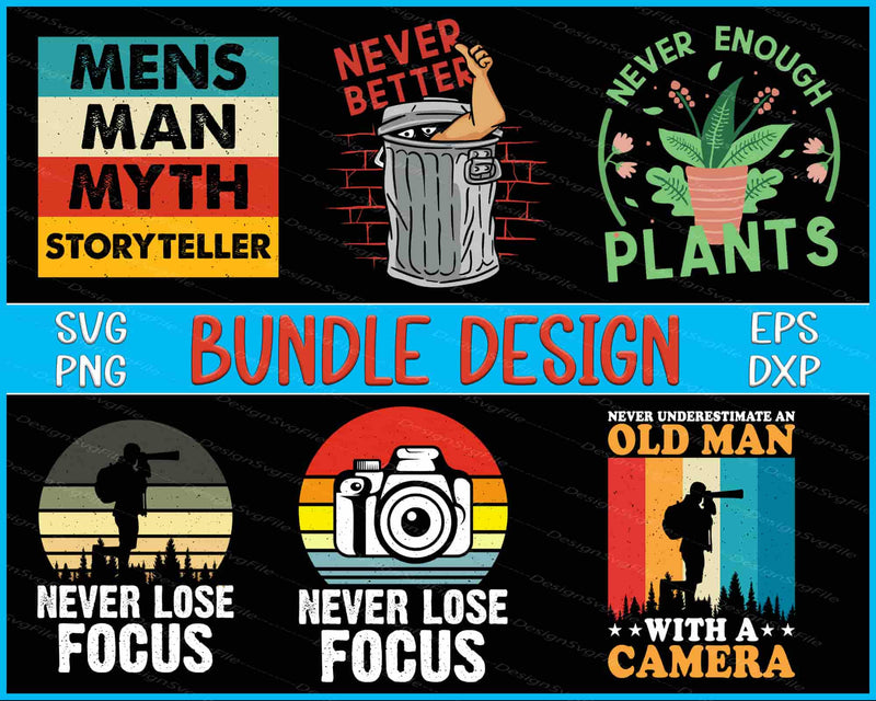 Landscape Bundle SVG, Camera PNG