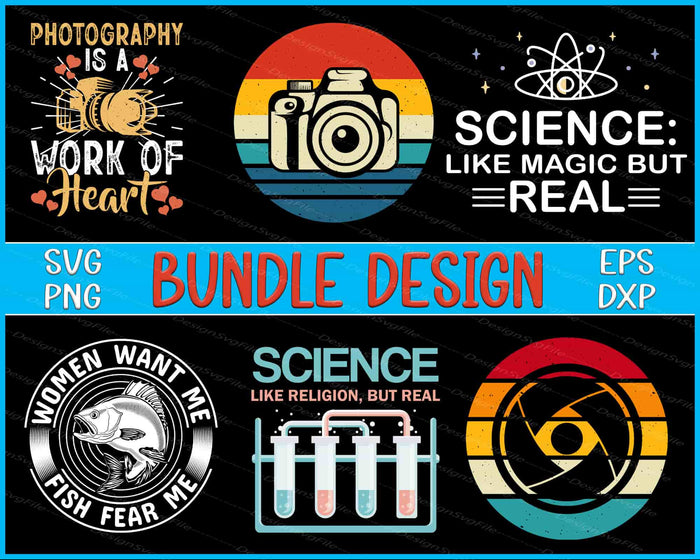 Landscape Bundle SVG, Fish PNG